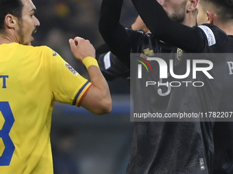 Lumbardh Dellova during the UEFA Nations League, League C, Group 2 football match between Romania and Kosovo at the National Arena Stadium i...