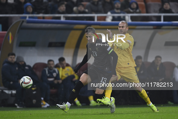 Amir Rrahmani during the UEFA Nations League, League C, Group 2 football match between Romania and Kosovo at the National Arena Stadium in B...