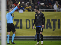 Referee Morten Krogh during the UEFA Nations League, League C, Group 2 football match between Romania and Kosovo at the National Arena Stadi...