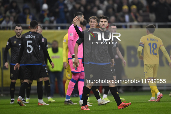 Elvis Rexhbecaj during the UEFA Nations League, League C, Group 2 football match between Romania and Kosovo at the National Arena Stadium in...