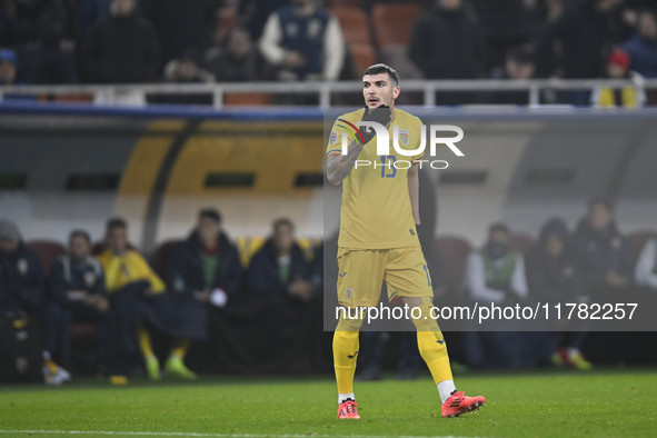 Valentin Mihaila during the UEFA Nations League, League C, Group 2 football match between Romania and Kosovo at the National Arena Stadium i...