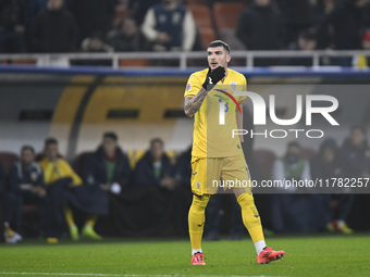 Valentin Mihaila during the UEFA Nations League, League C, Group 2 football match between Romania and Kosovo at the National Arena Stadium i...