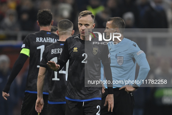 Florent Hadergjonaj during the UEFA Nations League, League C, Group 2 football match between Romania and Kosovo at the National Arena Stadiu...