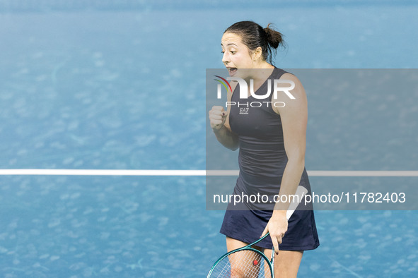 Elisabetta Cocciaretto  during Billie Jean King Cup Finals match Japan vs Italy in Malaga Spain on 16 November 2024. 