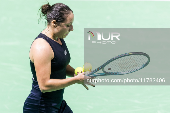 Elisabetta Cocciaretto  during Billie Jean King Cup Finals match Japan vs Italy in Malaga Spain on 16 November 2024. 