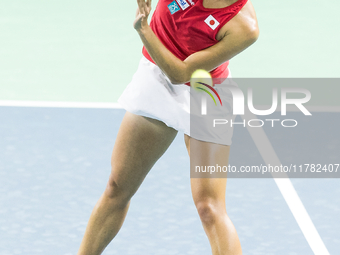 Ena Shibahara  during Billie Jean King Cup Finals match Japan vs Italy in Malaga Spain on 16 November 2024. (