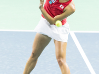 Ena Shibahara  during Billie Jean King Cup Finals match Japan vs Italy in Malaga Spain on 16 November 2024. (