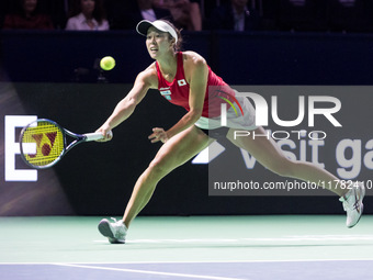 Ena Shibahara  during Billie Jean King Cup Finals match Japan vs Italy in Malaga Spain on 16 November 2024. (