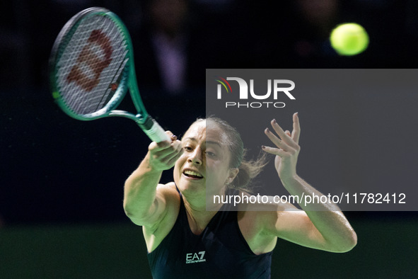 Elisabetta Cocciaretto  during Billie Jean King Cup Finals match Japan vs Italy in Malaga Spain on 16 November 2024. 