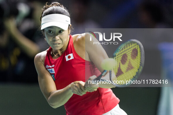 Ena Shibahara  during Billie Jean King Cup Finals match Japan vs Italy in Malaga Spain on 16 November 2024. 