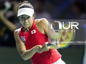 Ena Shibahara  during Billie Jean King Cup Finals match Japan vs Italy in Malaga Spain on 16 November 2024. (