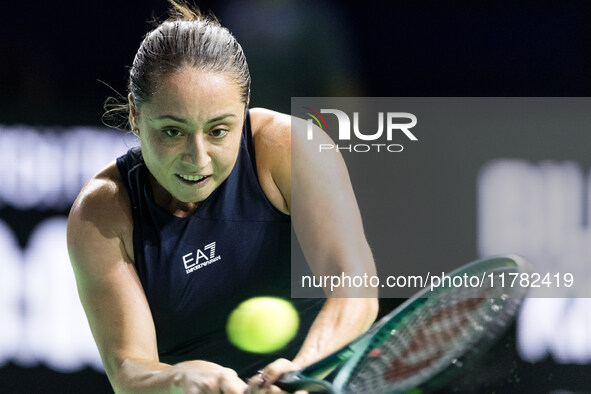 Elisabetta Cocciaretto  during Billie Jean King Cup Finals match Japan vs Italy in Malaga Spain on 16 November 2024. 