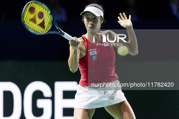 Ena Shibahara  during Billie Jean King Cup Finals match Japan vs Italy in Malaga Spain on 16 November 2024. 