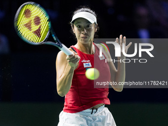 Ena Shibahara  during Billie Jean King Cup Finals match Japan vs Italy in Malaga Spain on 16 November 2024. (