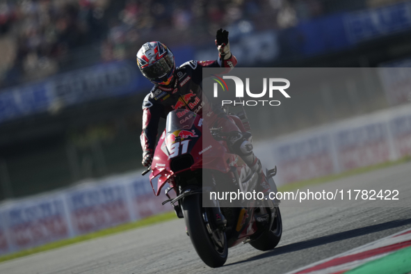 Pedro Acosta (31) of Spain and Red Bull Gasgas Tech3 during the Qualifying of the Motul Solidarity Grand Prix of Barcelona at Circuit de Bar...