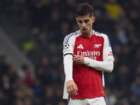 Kai Havertz of Arsenal looks on during the UEFA Champions League 2024/25 League Phase MD4 match between FC Internazionale Milano and Arsenal...