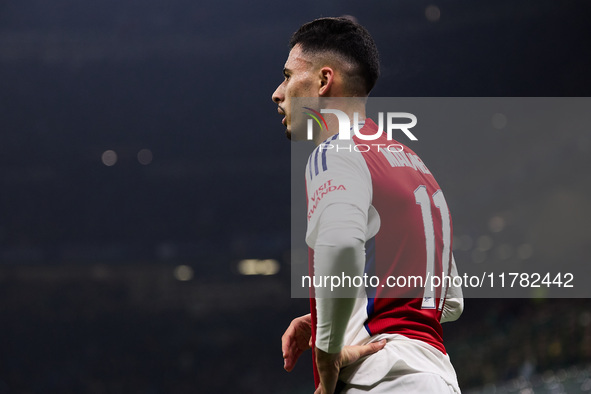 Gabriel Martinelli of Arsenal looks on during the UEFA Champions League 2024/25 League Phase MD4 match between FC Internazionale Milano and...