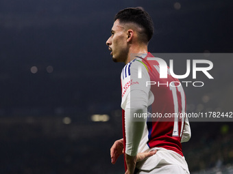 Gabriel Martinelli of Arsenal looks on during the UEFA Champions League 2024/25 League Phase MD4 match between FC Internazionale Milano and...