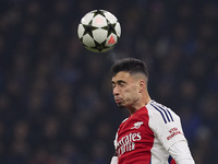 Gabriel Martinelli of Arsenal is in action during the UEFA Champions League 2024/25 League Phase MD4 match between FC Internazionale Milano...