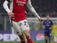 Kai Havertz of Arsenal gestures during the UEFA Champions League 2024/25 League Phase MD4 match between FC Internazionale Milano and Arsenal...