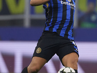 Lautaro Martinez of FC Internazionale is in action during the UEFA Champions League 2024/25 League Phase MD4 match between FC Internazionale...