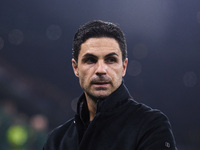 Mikel Arteta, Head Coach of Arsenal, looks on during the UEFA Champions League 2024/25 League Phase MD4 match between FC Internazionale Mila...