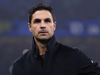 Mikel Arteta, Head Coach of Arsenal, looks on during the UEFA Champions League 2024/25 League Phase MD4 match between FC Internazionale Mila...