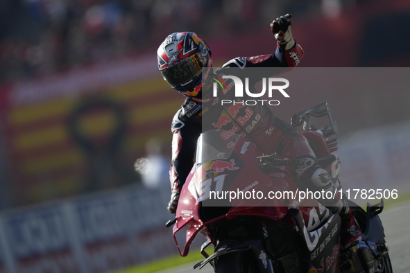 Pedro Acosta (31) of Spain and Red Bull Gasgas Tech3 during the Qualifying of the Motul Solidarity Grand Prix of Barcelona at Circuit de Bar...