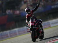 Aleix Espargaro (41) of Spain and Aprilia Racing during the Qualifying of the Motul Solidarity Grand Prix of Barcelona at Circuit de Barcelo...