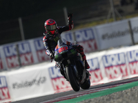 Fabio Quartararo (20) of France and Monster Energy Yamaha Moto GP during the Qualifying of the Motul Solidarity Grand Prix of Barcelona at C...