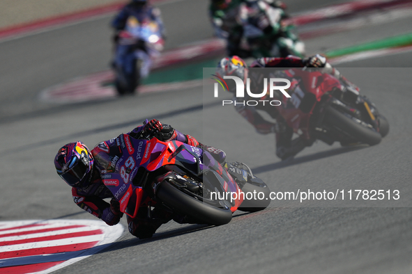 Jorge Martin (89) of Spain and Prima Pramac Racing Ducati during the Qualifying of the Motul Solidarity Grand Prix of Barcelona at Circuit d...