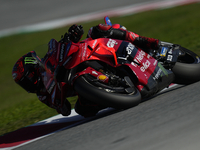 Francesco Pecco Bagnaia (1) of Italy and Ducati Lenovo Team during the Qualifying of the Motul Solidarity Grand Prix of Barcelona at Circuit...