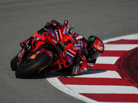 Francesco Pecco Bagnaia (1) of Italy and Ducati Lenovo Team during the Qualifying of the Motul Solidarity Grand Prix of Barcelona at Circuit...