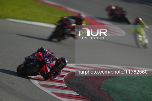 Jorge Martin (89) of Spain and Prima Pramac Racing Ducati during the Qualifying of the Motul Solidarity Grand Prix of Barcelona at Circuit d...