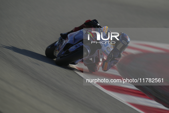 Alex Marquez (73) of Spain and Gresini Racing Moto GP Ducati during the Qualifying of the Motul Solidarity Grand Prix of Barcelona at Circui...