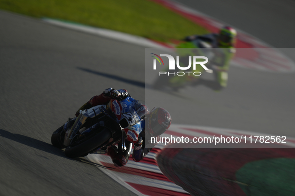 Raul Fernandez (25) of Spain and Trackhouse Racing during the Qualifying of the Motul Solidarity Grand Prix of Barcelona at Circuit de Barce...