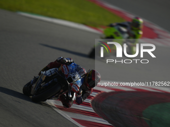 Raul Fernandez (25) of Spain and Trackhouse Racing during the Qualifying of the Motul Solidarity Grand Prix of Barcelona at Circuit de Barce...