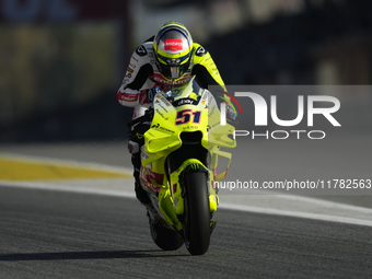 Michele Pirro (51) of Italy and Ducati Team during the Qualifying of the Motul Solidarity Grand Prix of Barcelona at Circuit de Barcelona-Ca...