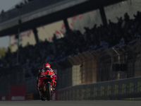 Francesco Pecco Bagnaia (1) of Italy and Ducati Lenovo Team during the Qualifying of the Motul Solidarity Grand Prix of Barcelona at Circuit...