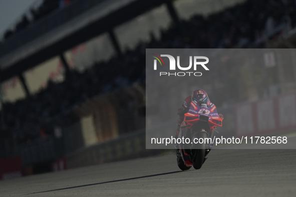 Jorge Martin (89) of Spain and Prima Pramac Racing Ducati during the Qualifying of the Motul Solidarity Grand Prix of Barcelona at Circuit d...