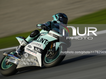 Alex Escrig (11) of Spain and Klint Forward Factory Team Forward during the Qualifying of the Motul Solidarity Grand Prix of Barcelona at Ci...