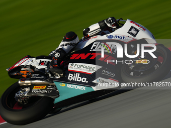 Aron Canet (44) Spain and Fantic Racing Kalex during the Qualifying of the Motul Solidarity Grand Prix of Barcelona at Circuit de Barcelona-...