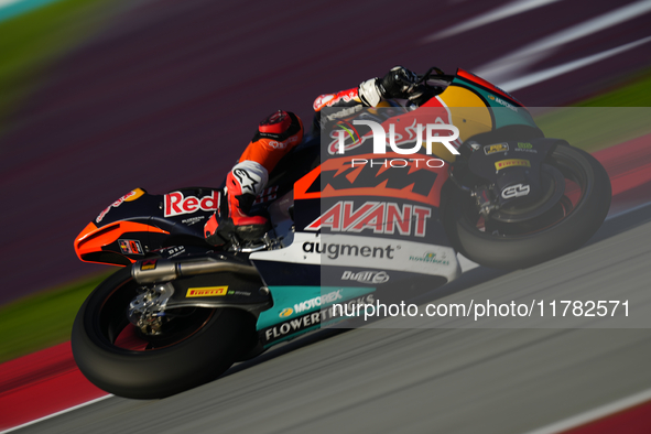 Deniz Oncu (53) of Turkey and Red Bull KTM Ajo Kalex during the Qualifying of the Motul Solidarity Grand Prix of Barcelona at Circuit de Bar...