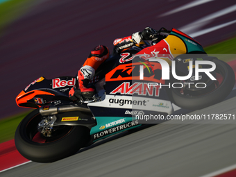 Deniz Oncu (53) of Turkey and Red Bull KTM Ajo Kalex during the Qualifying of the Motul Solidarity Grand Prix of Barcelona at Circuit de Bar...