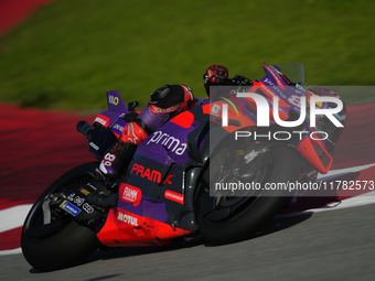 Jorge Martin (89) of Spain and Prima Pramac Racing Ducati during the Qualifying of the Motul Solidarity Grand Prix of Barcelona at Circuit d...