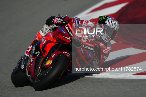 Enea Bastianini (23) of Italy and Ducati Lenovo Team during the Qualifying of the Motul Solidarity Grand Prix of Barcelona at Circuit de Bar...