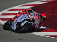 Marc Marquez (93) of Spain and Gresini Racing Moto GP Ducati during the Qualifying of the Motul Solidarity Grand Prix of Barcelona at Circui...