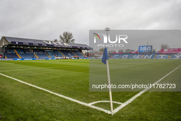 A general view of Edgeley Park Stadium during the Sky Bet League 1 match between Stockport County and Wrexham at Edgeley Park Stadium in Sto...