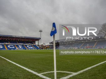 A general view of Edgeley Park Stadium during the Sky Bet League 1 match between Stockport County and Wrexham at Edgeley Park Stadium in Sto...