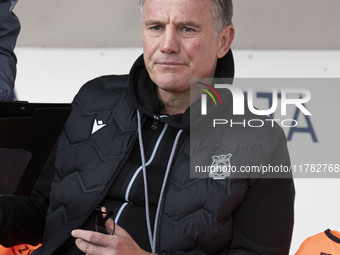 Wrexham A.F.C. manager Phil Parkinson is present during the Sky Bet League 1 match between Stockport County and Wrexham at the Edgeley Park...